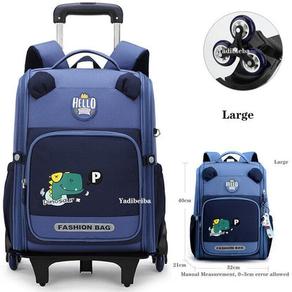 School Bag Wheels School Trolley Backpack Girls Wheeled Backpack School Bags