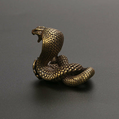 Pure Copper Zodiac Snake Creative Decorations Cobra Antique Play Bronze Tea Pet