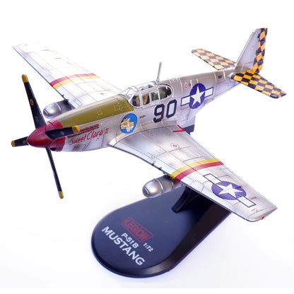 1/72 US P-51B Mustang Fighter 319 Squadron Alloy Aircraft Model