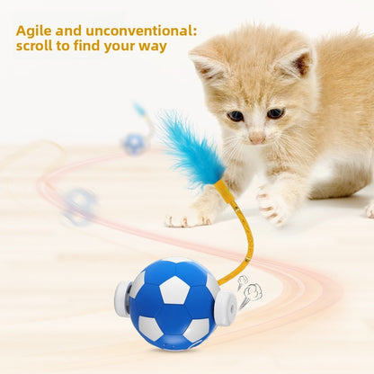 Electric cat toy, dog rolling ball toy, interactive pet jumping ball cat toy