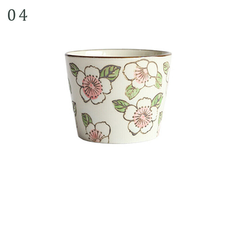 Japanese Style Ceramic Tableware Straight Cup Porcelain Tea Cup Sake Mug GIft