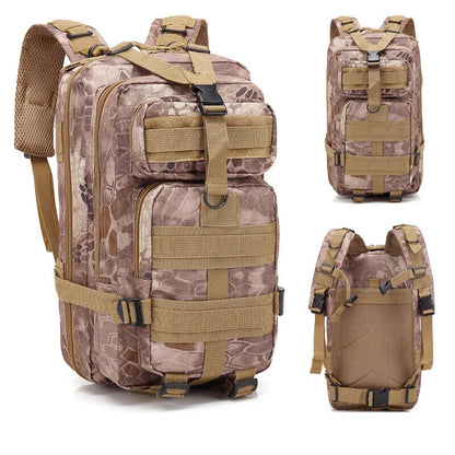 25L Tactical Pack Backpack Army Bag Outdoor Hiking Camping Hunting Rucksack