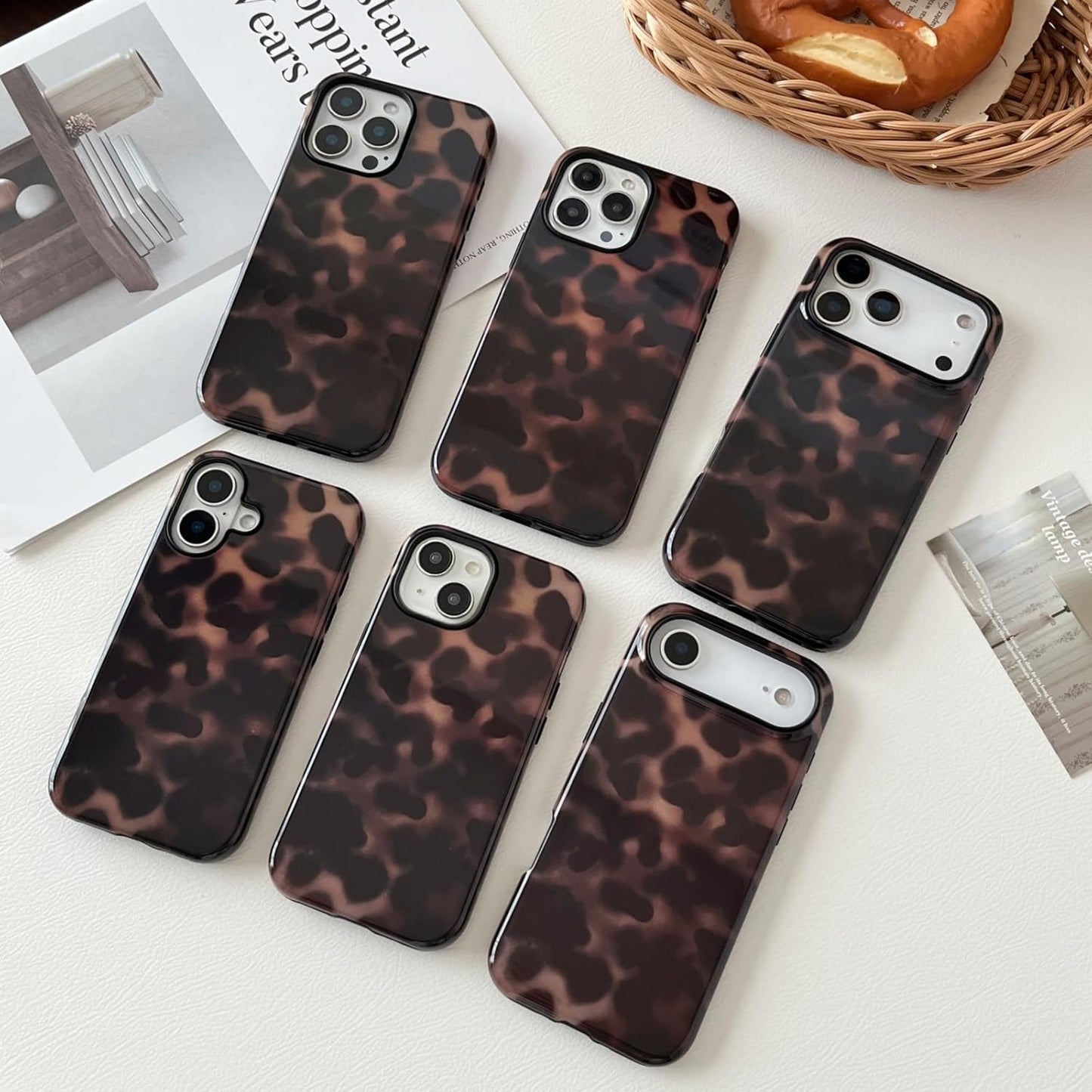Compatible with Iphone 17 Pro Max Case Tortoise Shell Phone Case for Women Girl