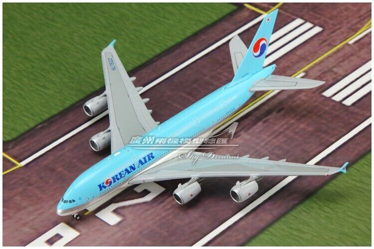 1:400 JC Wings KOREAN AIR AIRBUS A380 Passenger Aircraft Diecast Airplane Model