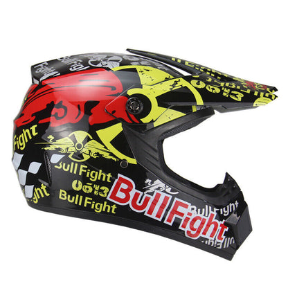 Men DOT Motocross Motorcycle Helmet Youth Kids Adults Off road Dual Sport Bike