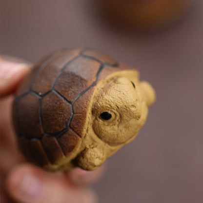 Lovely Ornament Zisha Purple Clay Tea Pet Turtle Small Size Table Decoration New