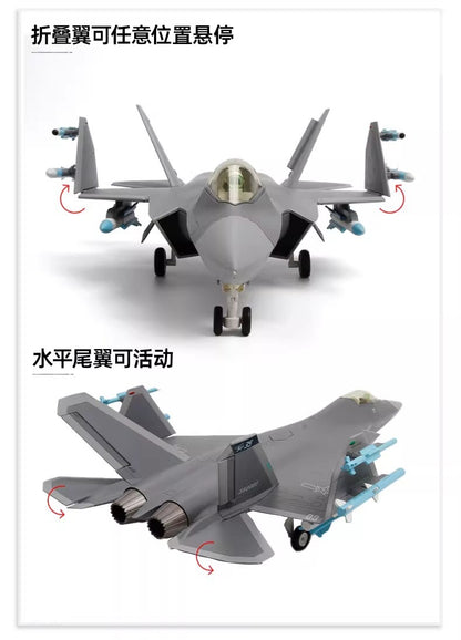 1:48 36CM AVIC Shipborne Fighter Jets Airplane Diecast Military Aircraft Model