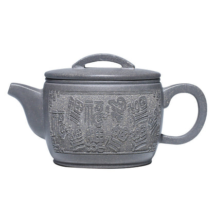 Hanwa Pot Marked Real Yixing Zisha Qinghui Clay Tea Pot Hand Carved Blessing New
