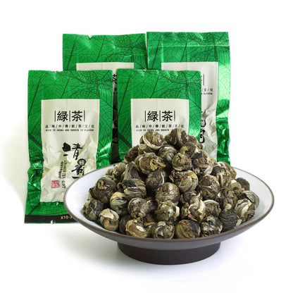 GOARTEA 10Pcs*8g Supreme Jasmine Tea Jasmine Dragon Pearl Tea Jasmine Green Tea-