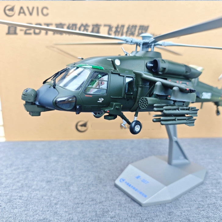 1:40 47CM AVIC Z-2T Armed Helicopter Plane Diecast Military Aircraft Model