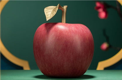All copper ornaments, auspicious apple handicraft decorations
