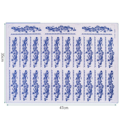 Ceramic Clay Transfer Paper Underglaze Colored Flower Decal Pottery Tool 47x35cm