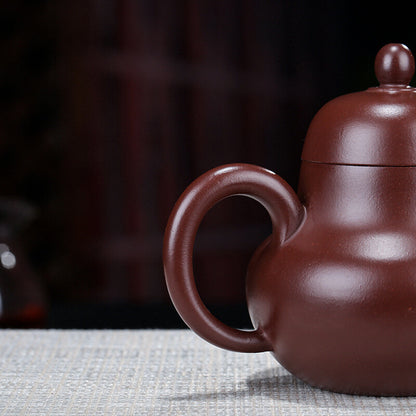China Yixing Zisha Pottery Purple Zhu Clay Handmade Mesh Teapot 思婷