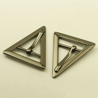 Women Belt Buckles Metal Triangle Fashion Single Pin DIY Leather Craft Accessory