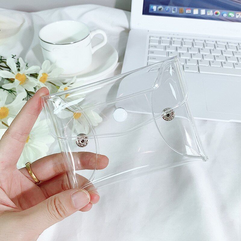 PVC Transparent Cosmetic Bag Makeup Storage Purse Organizer Wash Traveling Purse