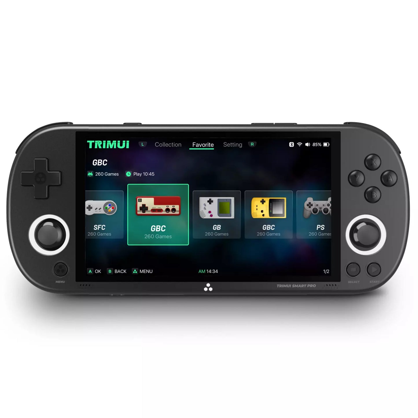 Trimui Smart Pro Handheld Gaming Console 4.96”IPS Screen Linux Emulator 64-256GB