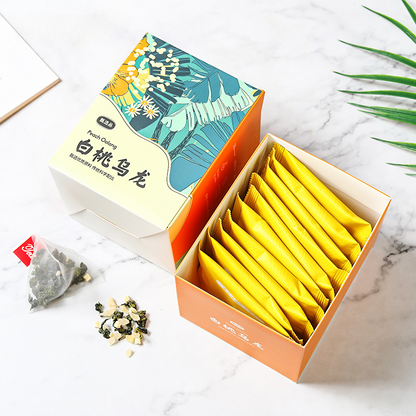 Honey Peach Flower Fruit Tea Triangle Bag Cold Soaked Tea White Peach Oolong