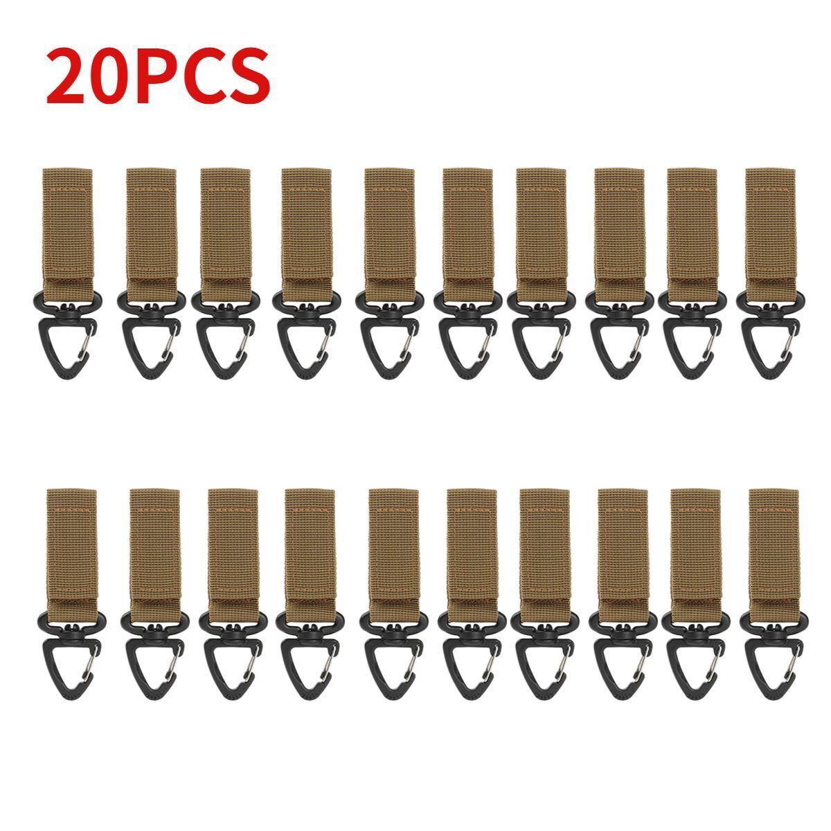 Outdoor Tactical Gloves Hooks Triangle Backpack Hanging Buckle Nylon Keychain
