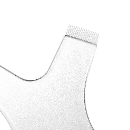 10Pcs Clear Dual Heads Reuseable Y Shape Eyelash Brush Perm Makeup Cleaning Tool