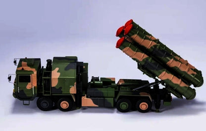 1:32 39CM HQ-9 Antiaircraft Missiles System Truck Diecast Military Armor Model