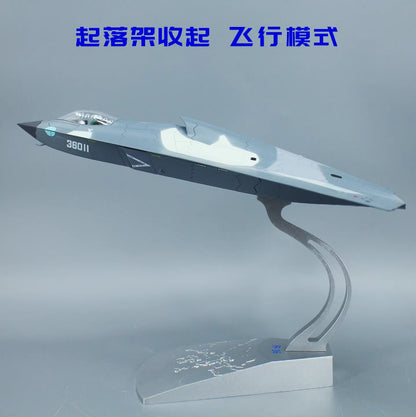 1:72 33CM CHINA J-36 The Sixth-generation Fighter Plane Diecast Aircraft Model