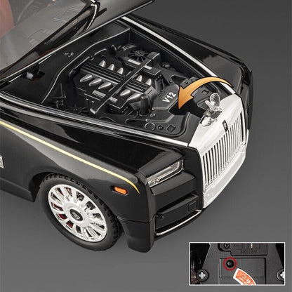 1:18 Rolls-Royce Phantom Diecast model Car Toy Vehicle Sound Light Kids Gifts