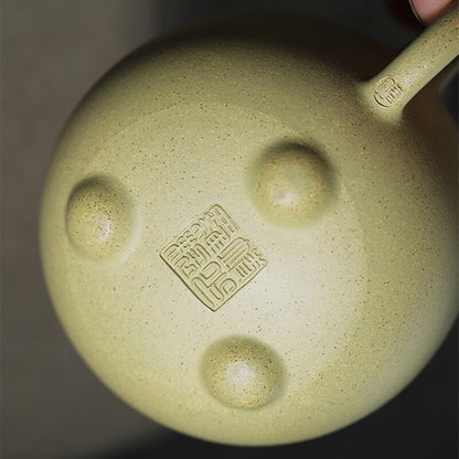 Creative Tea Pot Full Handmade Pot With Feet Real Yixing Zisha Green Clay Pot