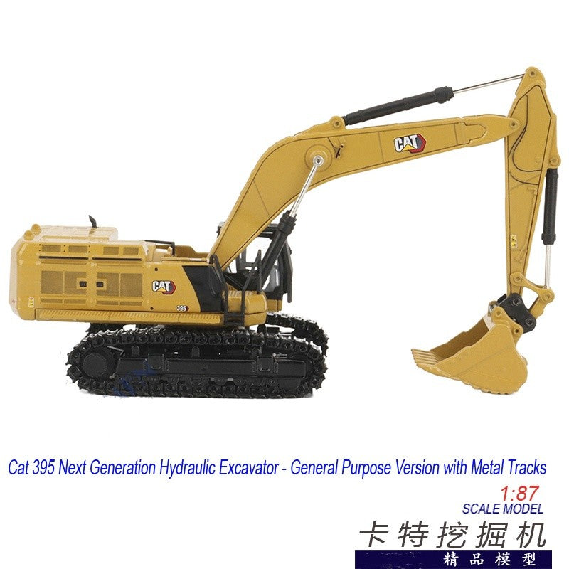 1:87 DM CAT395 Hydraulic Excavator Contruction Machine Equipment Diecast Model