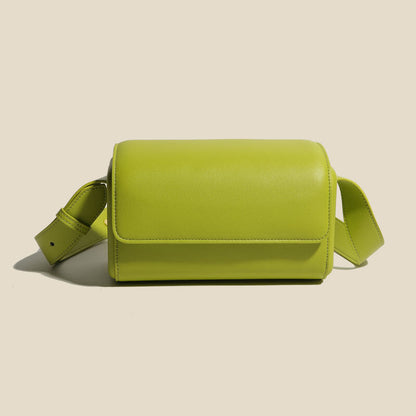 Small Flap Real Leather Camera Box Handbag Clutch Crossbody Purse Shoulder bag