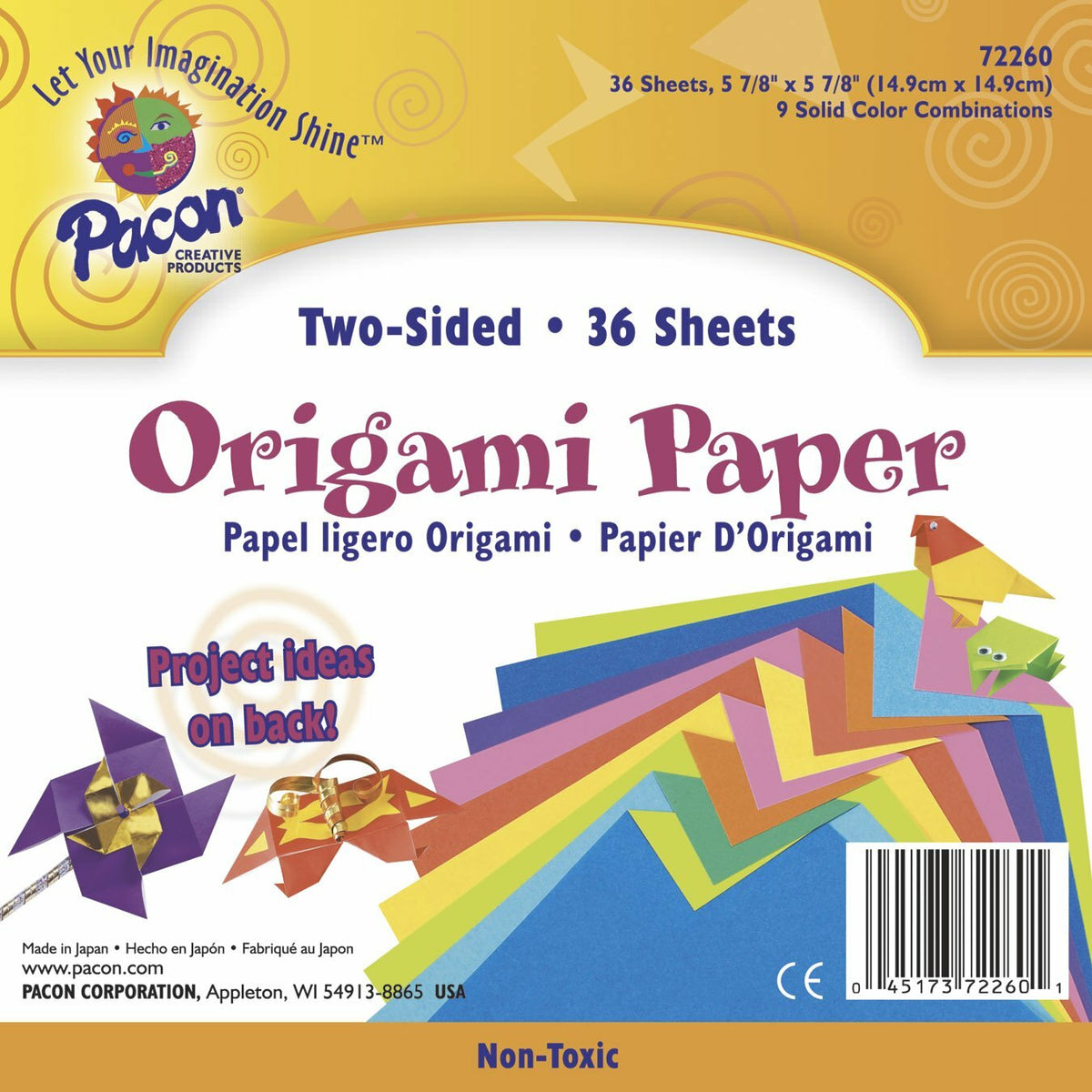 Pacon Origami Paper, 5 7/8" X 5 7/8", 2-Sided, 36 Sheets