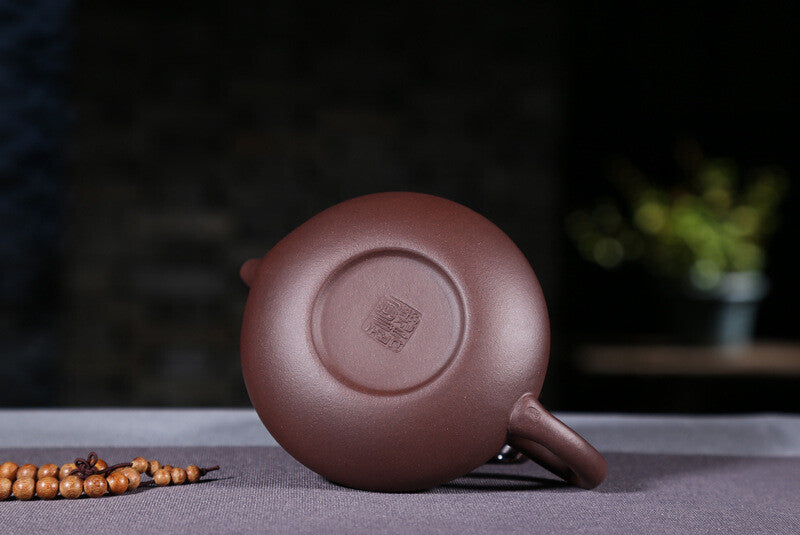 Original Ore Real Yixing Zisha Tea Pot Marked Hand Carved Master Cup Purple Clay