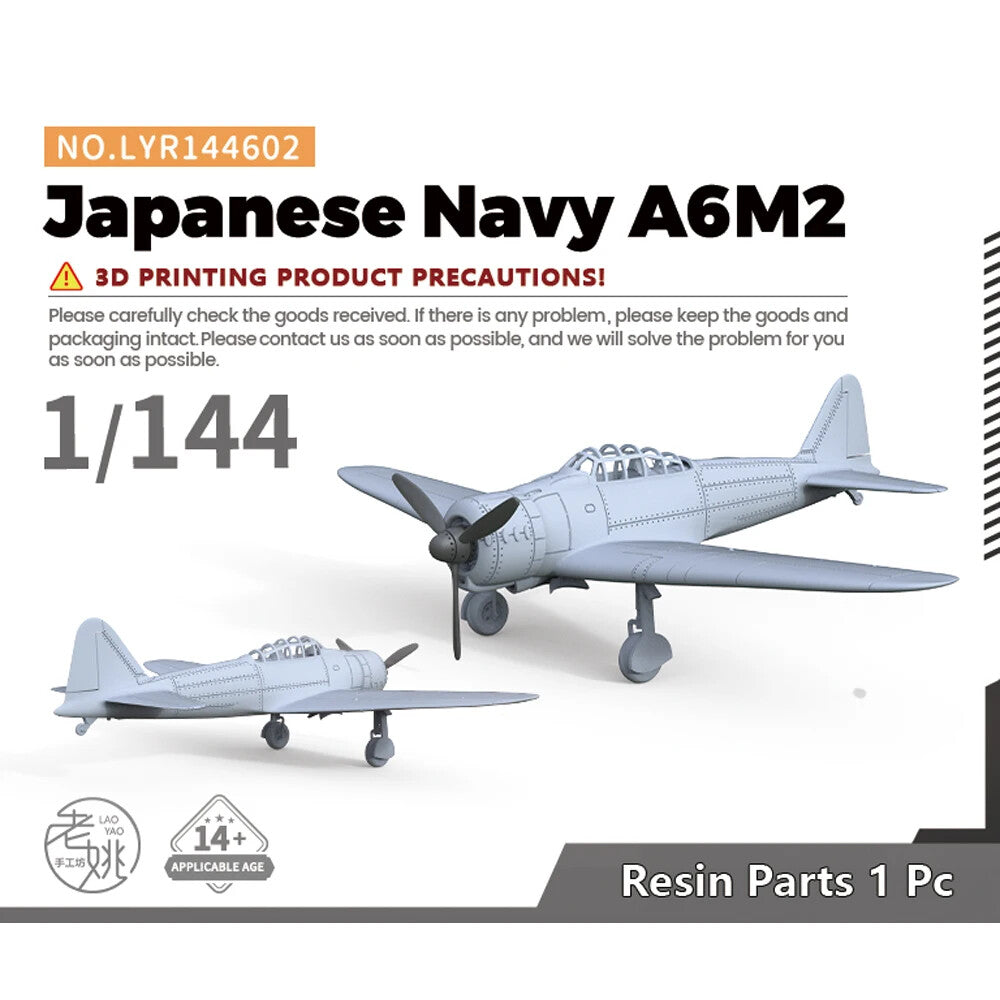 Yao's Studio LYR144602 1/144 3D Printed Resin Model Kit Japanese Navy A6M2