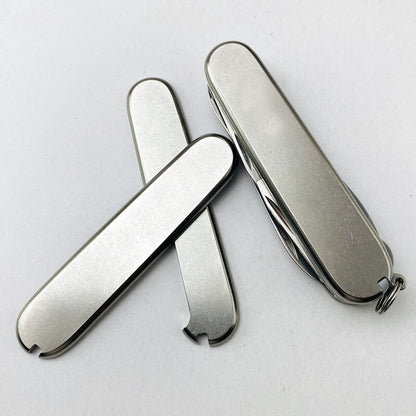 1 Pair Custom Titanium Alloy Handle Scales For 91mm Victorinox Swiss Army Knives