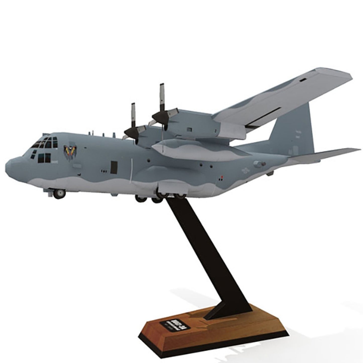 1:100 Lockheed AC-130U Ghost Aerial Gunship Aircraft Plane Paper Unassembled Kit