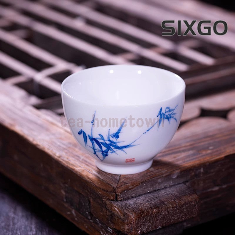50ML Exquisite Hand-painted Ceramic Tea Cup, Small Tea Bowl Decorative Tea Set