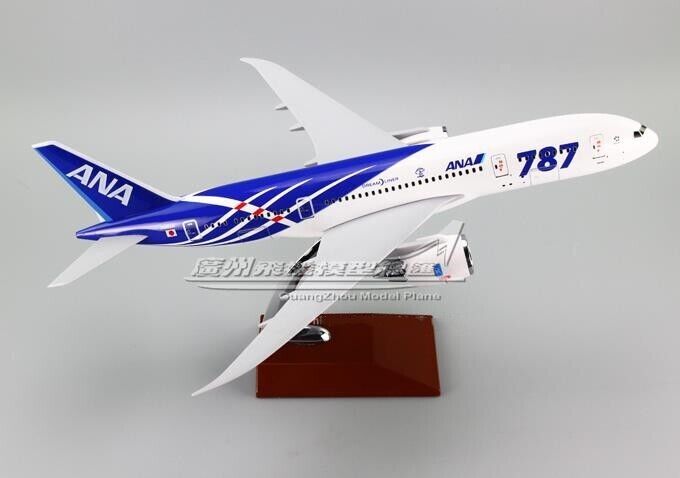 43CM ANA DREAM LINER BOEING 787 JA802A Passenger Airplane Resin Aircrarft Model