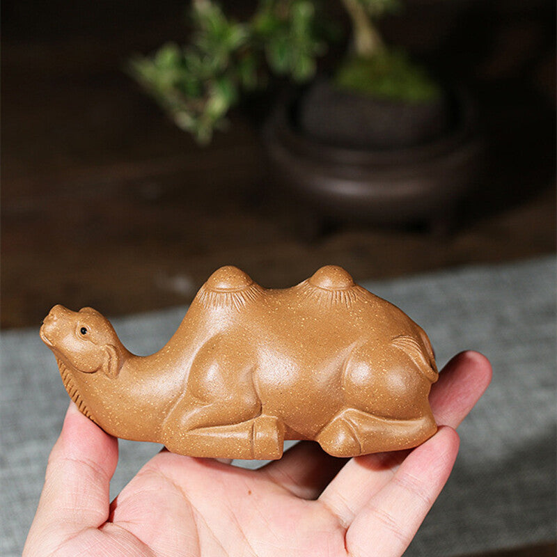 Camel Tea Pet Yixing Zisha Duan Clay Tea Play Creative Ornament Holder For Lid