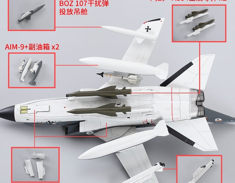 HM 1/72 German Navy F3 Rafale fighter model 43+44 MFG1 1980