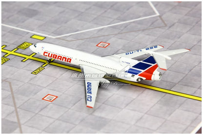 1:400 Phoenix CUBANA Tupolev TU-154B2 Passenger Airplane Diecast Aircraft Model
