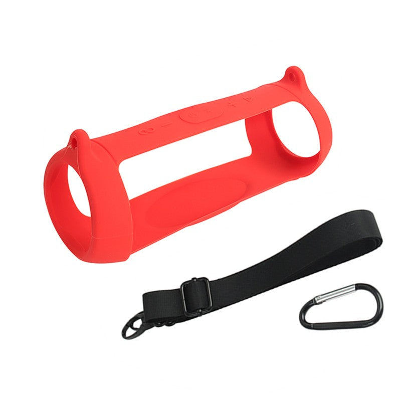 Multi-Color Silicone Cover Pad With Strap For JBL Charge 5 Bluetooth Speaker q
