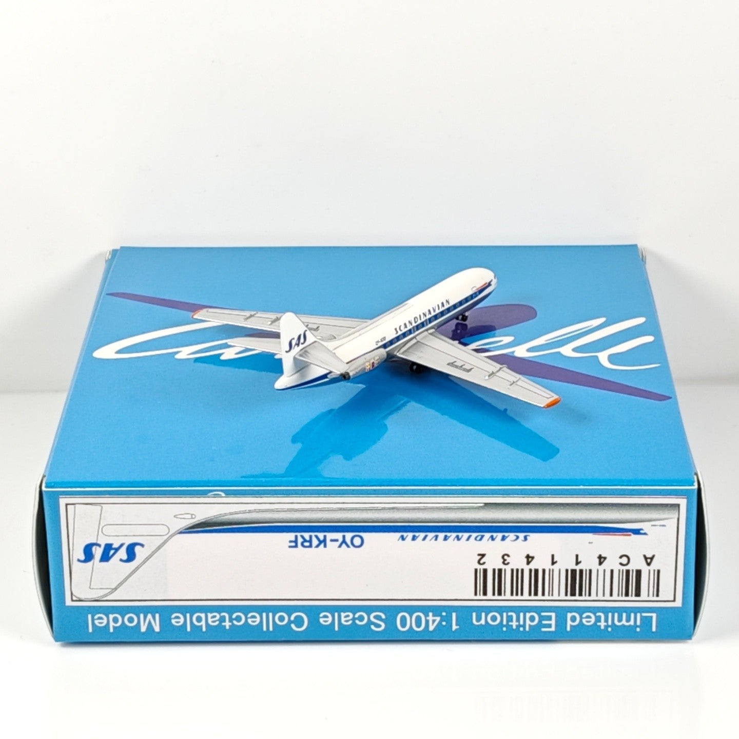 1:400 Aeroclassics Scandinavian Airlines SE-210 Passenger Plane Diecast Model