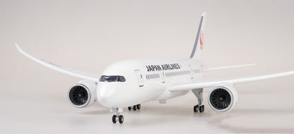 1:130 43CM JAPAN AIRLINES BOEING 787 Passenger Airplane Landing Gear Resin Model
