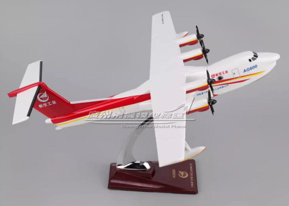 1:100 39CM AVIC Kunlong AG600 Amphibious Aircraft Rescue Plane ABS Plastic Model