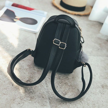 Backpack School Bag Leather Softback Waterproof Small Bags Purse Polyester Gray