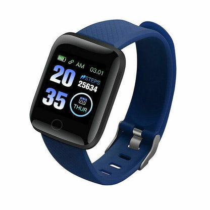 Bluetooth Smart Watch Sport Bracelet Wristband Heart Rate Blood Pressure Monitor