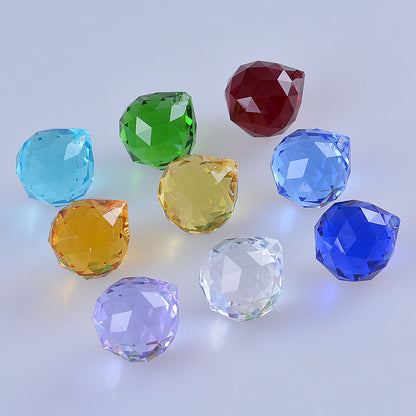 40mm Crystal Facted Ball Chandelier Glass Prism Pendant Wedding Decor Gift