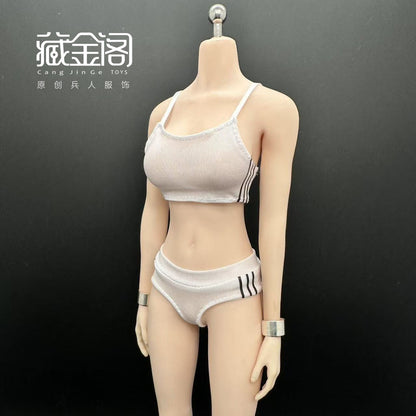 1/6 Female Athletic Tank Top And Shorts Set for 12" PH TBL Action Figures