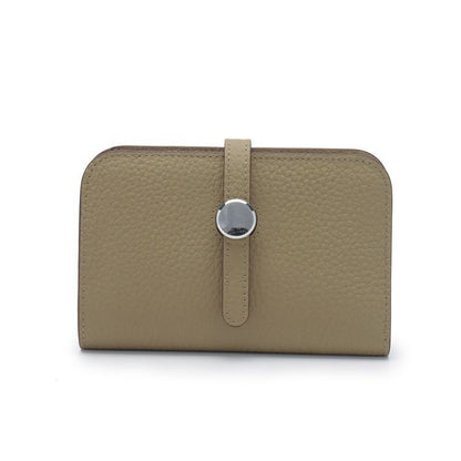 Genuine Leather Passport Cover Unisex Organizer Wallet Long Purse Hasp Money Bag