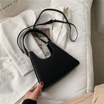 Small Solid Color Leather Shoulder Messenger Bags Crossbody Handbags Purses Tote