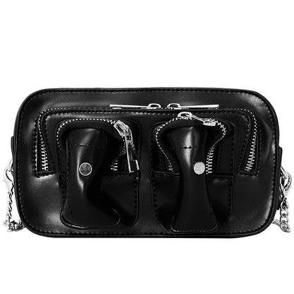 Leopard Pattern Crossbody Bag Luxury Handbag Shoulder Messenger Bags Polyester